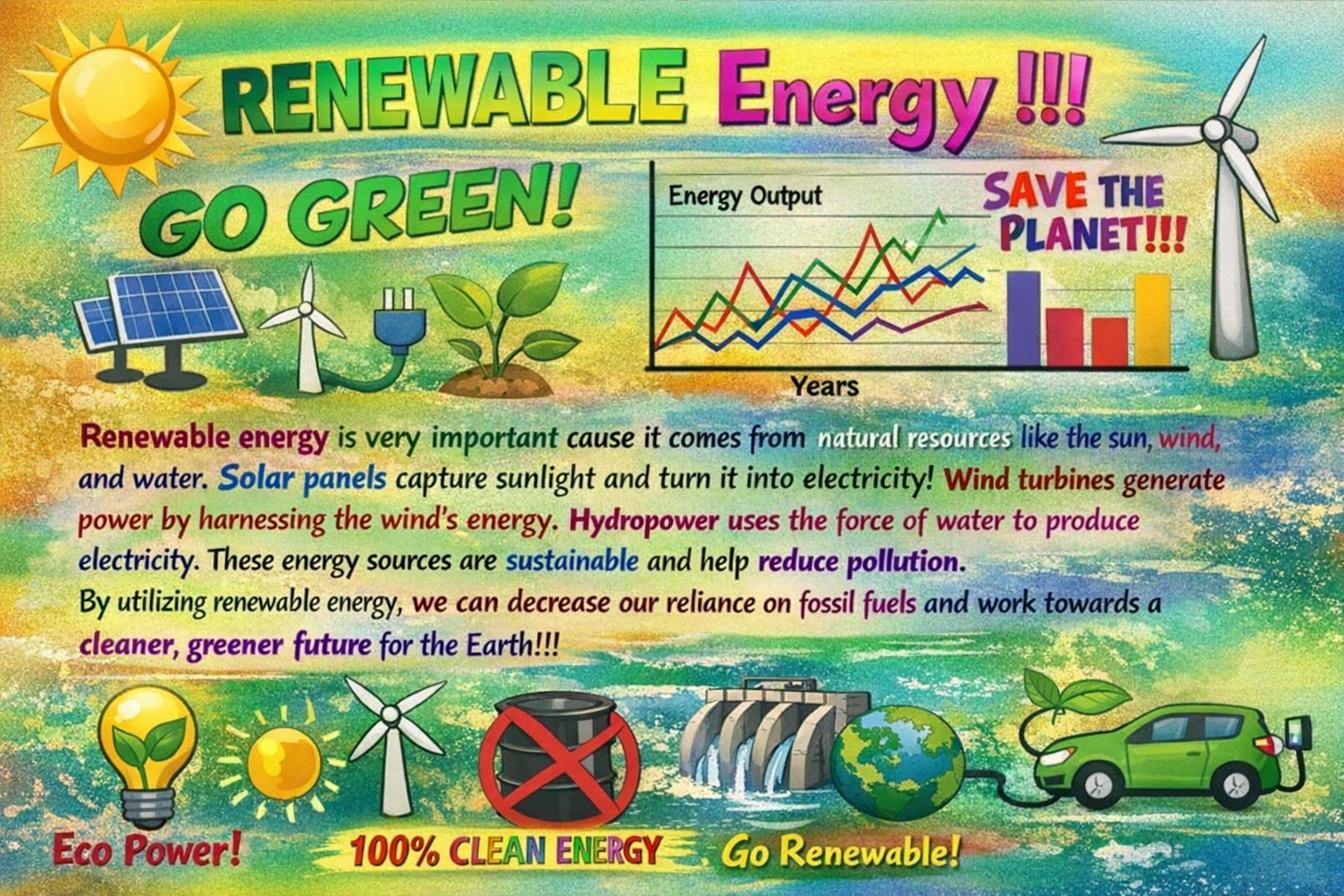 Slide A: cluttered presentation example